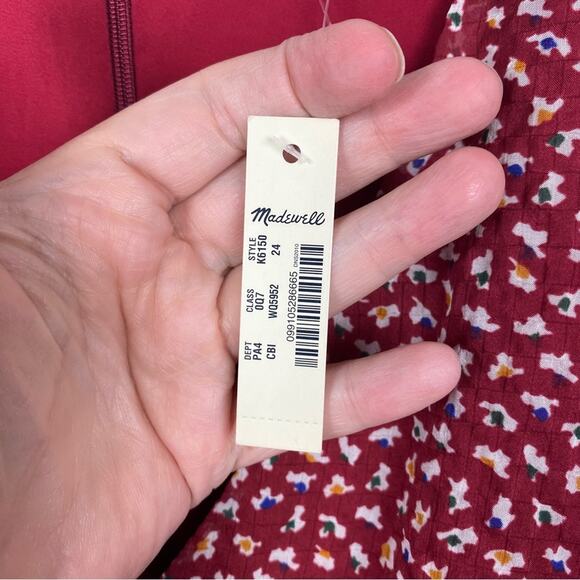 Madewell Starviolet Mini Dress Ditsy Floral Sz.24W NWT - Picture 9 of 16